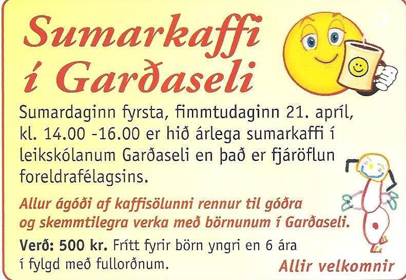 Sumarkaffi Garðasels