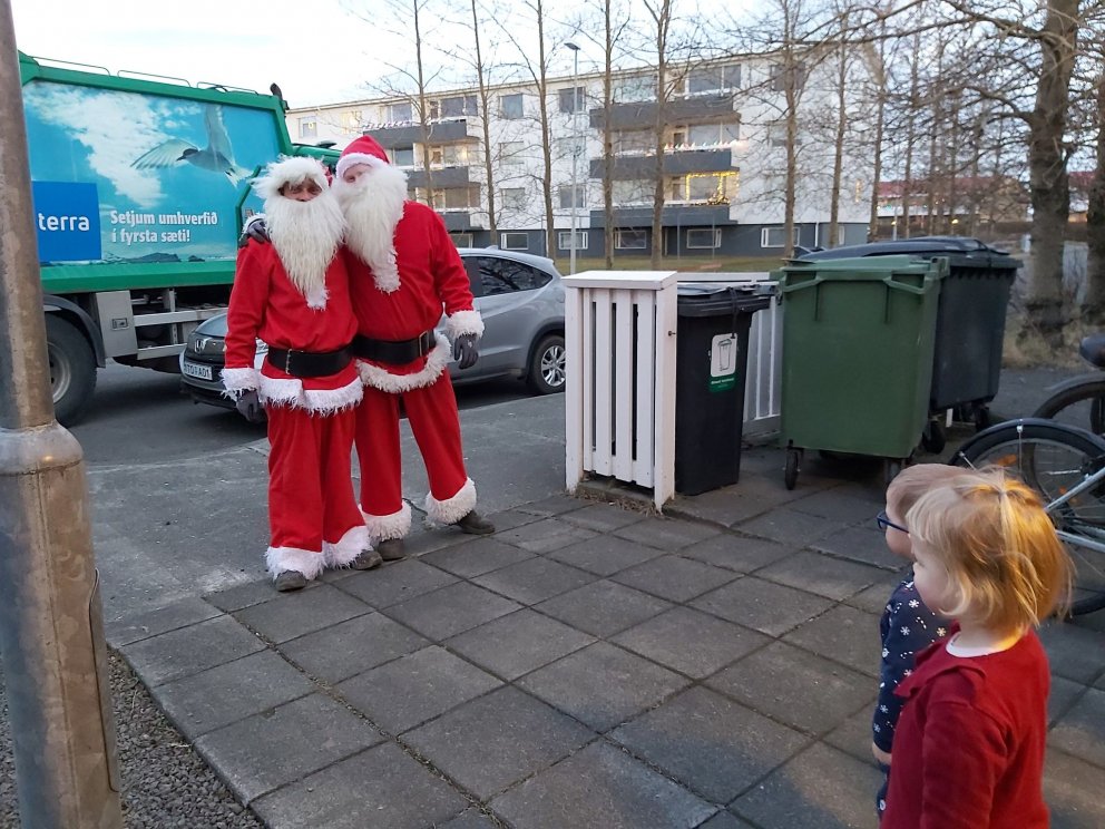Jólasveinar vekja mikla lukku