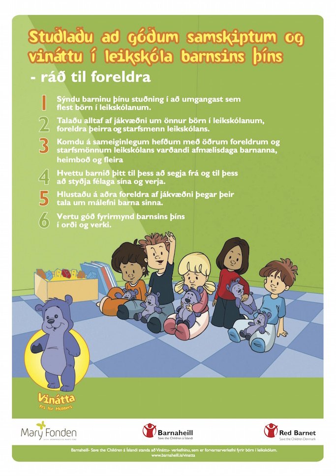 Vinátta barna - hlutverk foreldra og hinna fullorðnu