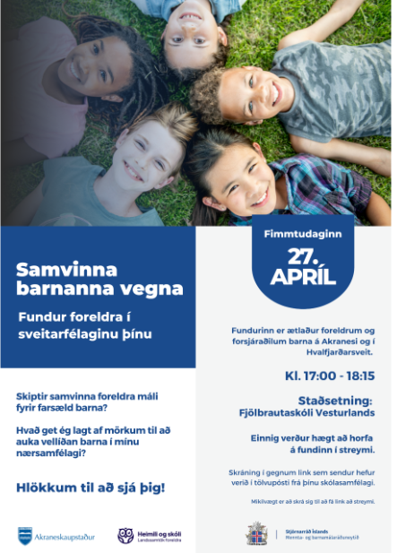 Fræðslufundur fyrir foreldra og forráðamanna