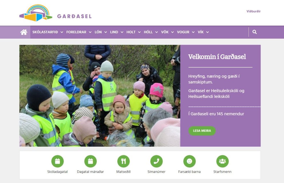 Nýtt logó og nýjir litir á heimasíðu