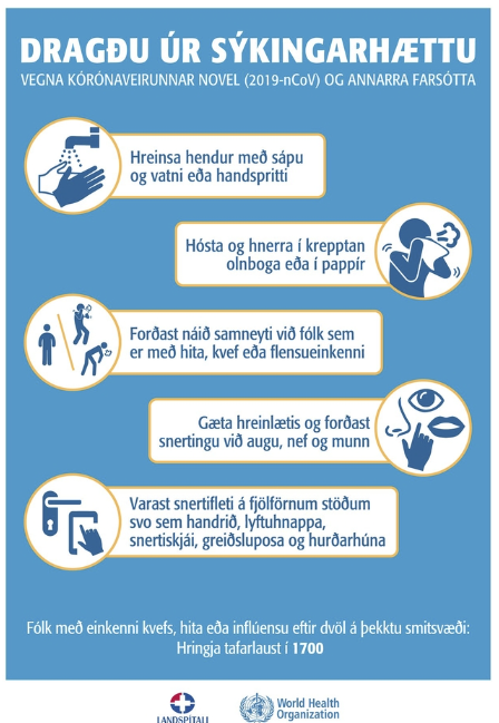 Ráðleggingar vegna Kórónaveirunnar