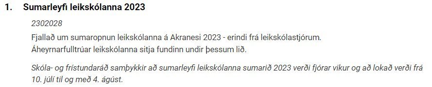 Sumarlokun 2023