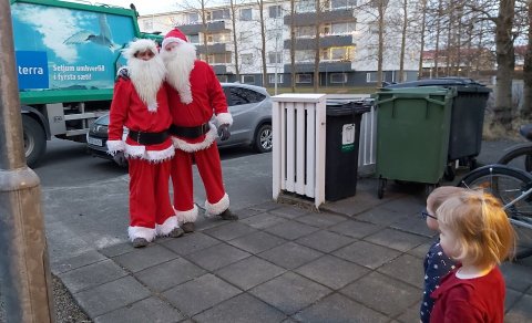 Jólasveinar vekja mikla lukku