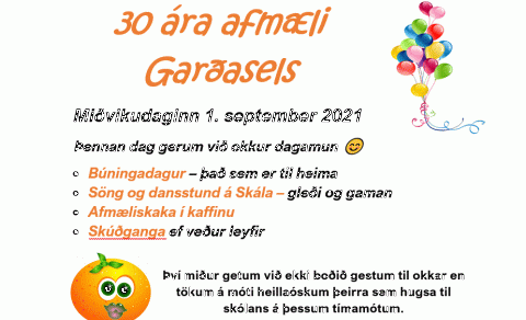30 ára afmæli Garðasels