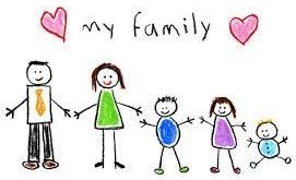 Fjölskyldur barnanna í heimsókn