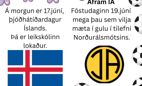 17. júní og gulur dagur.