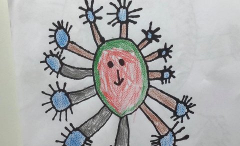 Kórónuveiran í augum barna