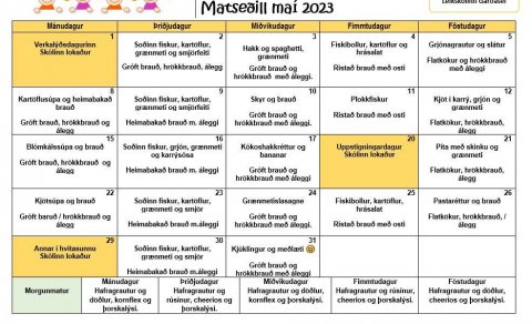 Matseðill í maí