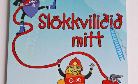 Heimsókn frá slökkviliðinu.