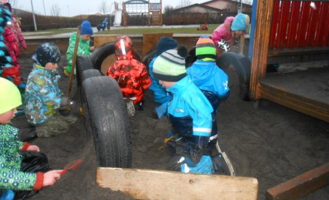 Samvinnuverkefni í sandkassanum