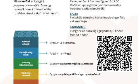 Tengjumst í leik (e. Invest in Play) Foreldranámskeið