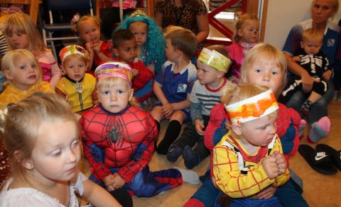 Gleði og fjör á búningadegi