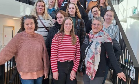 Góðir gestir í heimsókn til okkar í Garðasel.