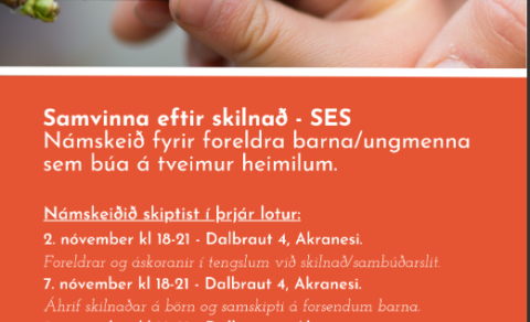 Námskeið fyrir foreldra á vegum Velferðarsviðs