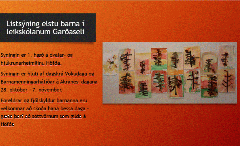 Listsýning 2016 og 2017 barna á Vökudögum